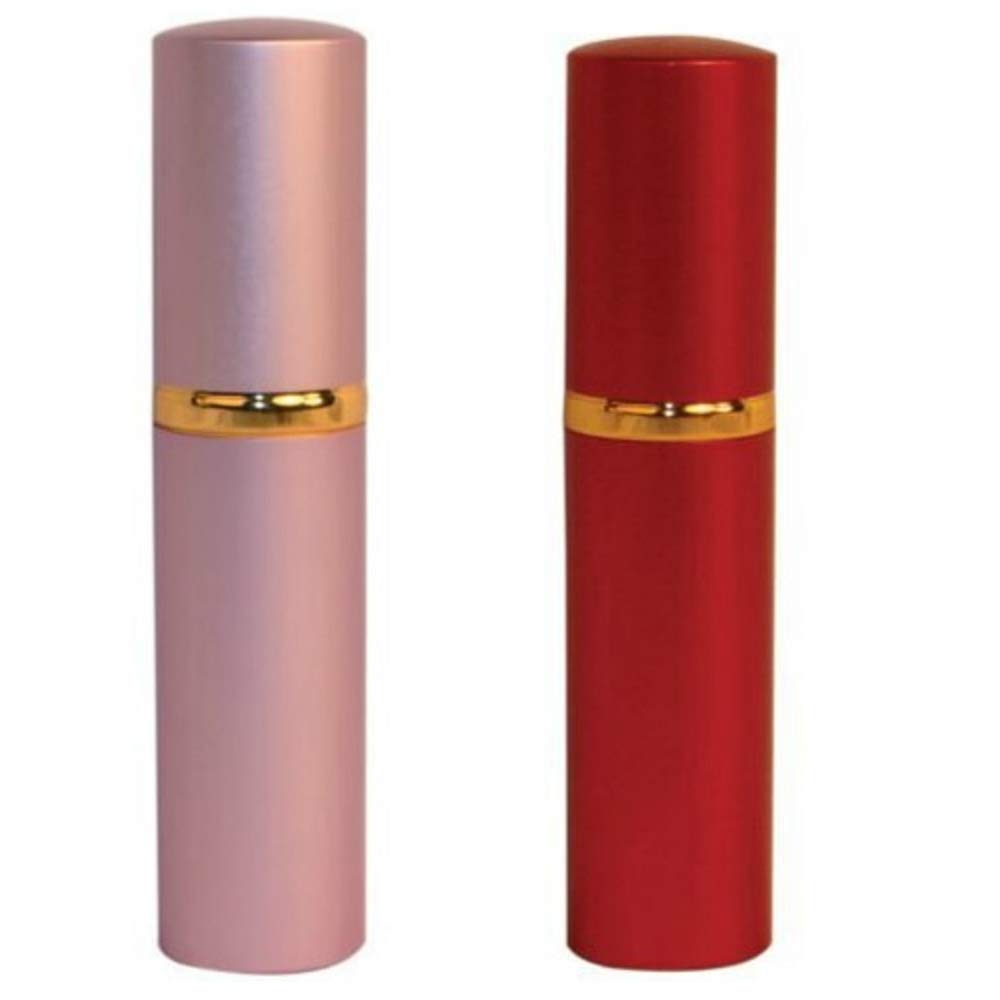 OC Pepper Spray Lipstick Bundle for Women - Pink & Red - Self Defense Accessory - 1 Piece Each
