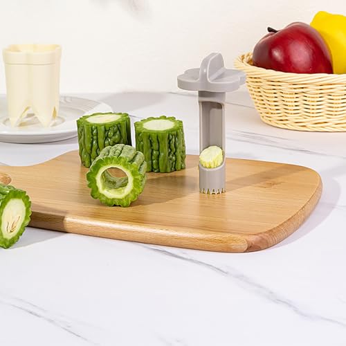 Pepper Seed Corer 2-in-1 Bell Pepper Cutter & Deseeder - Effortless Kitchen Prep for Faster, Hassle-Free Meal Prep (1, G