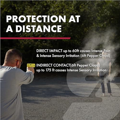SABRE Pepper Projectile Launcher for Home Defense
| SABRE Pepper Projectile Launcher, 7 Round Mag, Adjustable Sights, 6