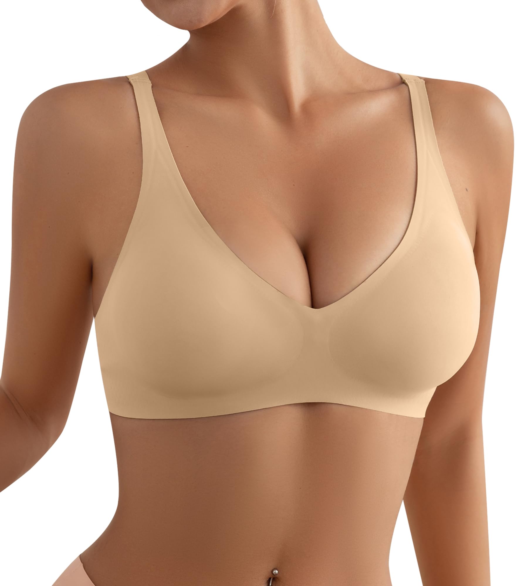 ULTREAGLE Wireless Bras for Women - No Underwire Padded Bralette Comfy Pepper Everyday Bra
ULTREAGLE Wireless Bras for W
