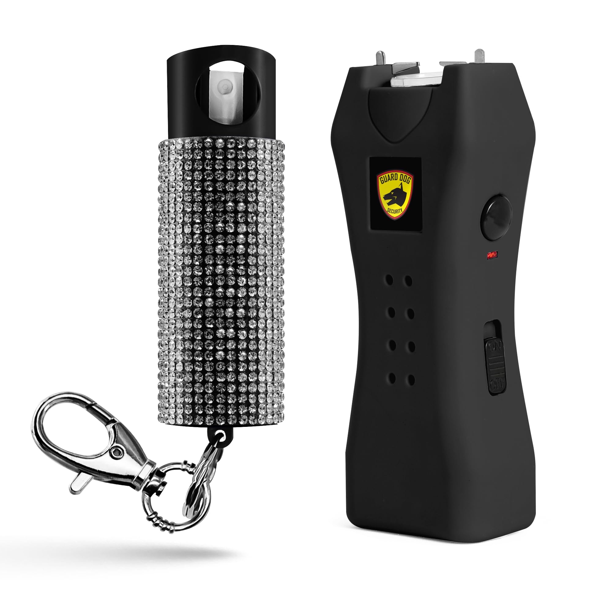 Guard Dog Security Pepper Spray and Stun Gun Flashlight, Rechargeable, Self-Defense Keychain for Women, 0.5 fl oz
Guard